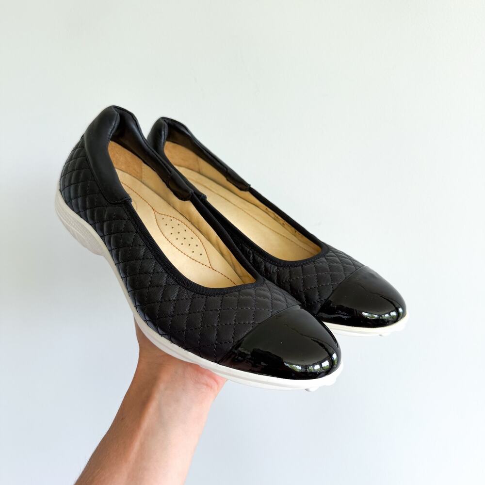 Royal Albartross Quilted Leather Low Top Slip On Golf Shoes Black 8 NEW
